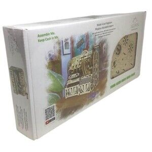 Ugears Model Cash Money Register Works Assemble Wood Kit DIY Mechanical NEW